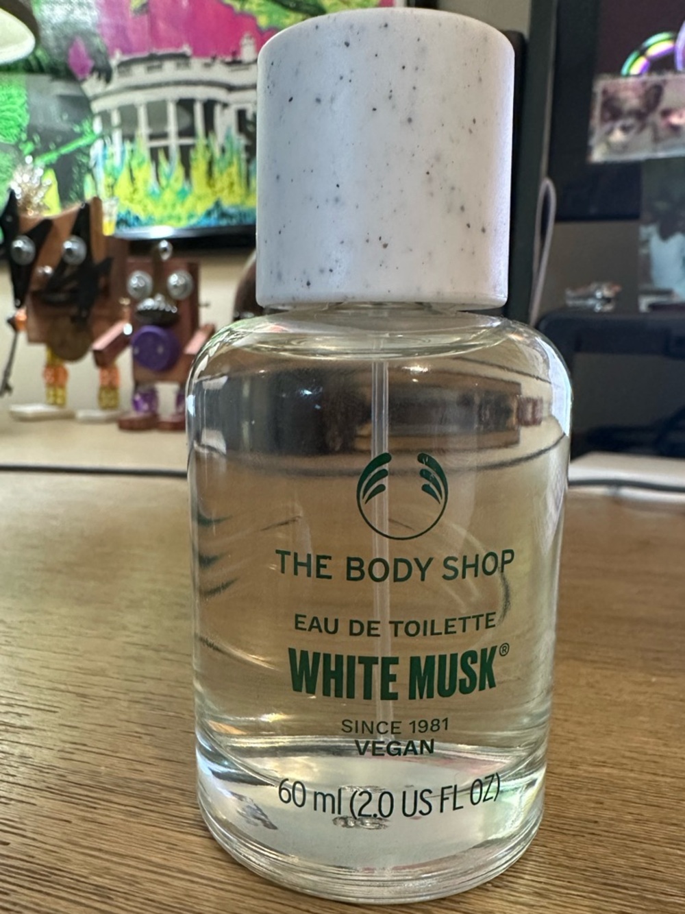 The Body Shop White Musk Eau de Toilette - White Cap, Clear Bottle